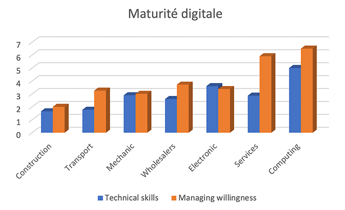 graphe maturité digitale PME Grenoble